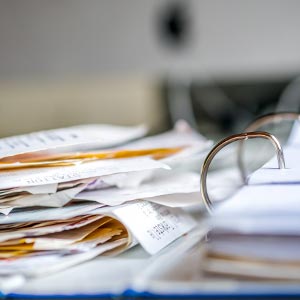Leistung Belege sortieren, ordnen und ablegen